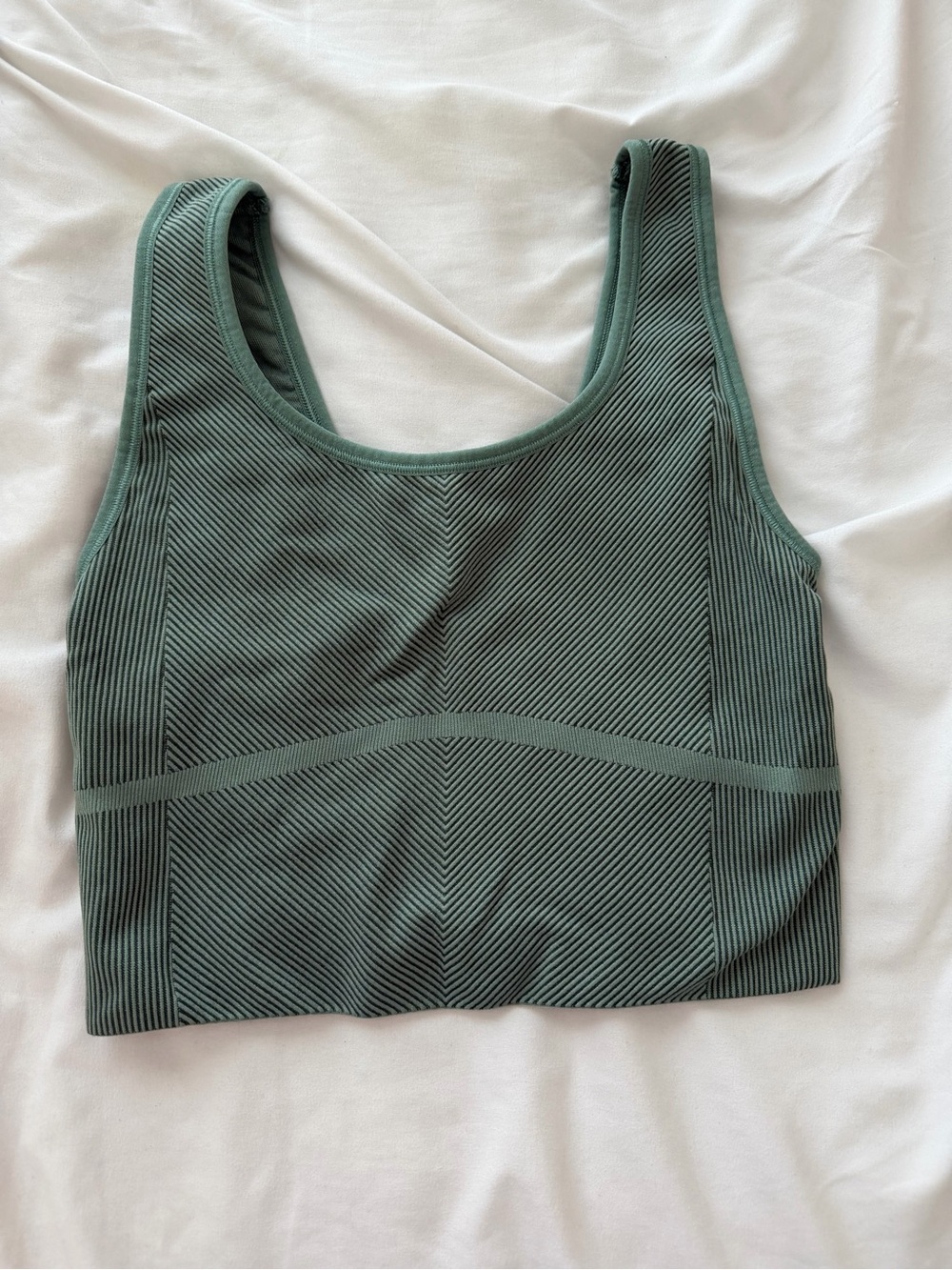 all in motion Ribbed Scoop Sports Bra - Sage